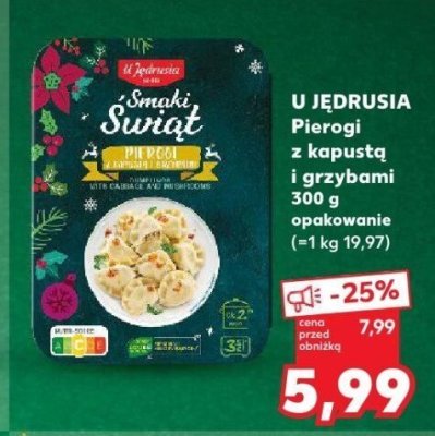 Pierogi z kapustą i grzybami Kuchnia smaku promocja w Kaufland