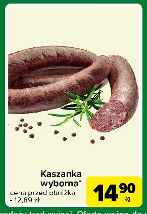 Kaszanka wyborna promocja