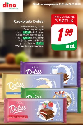 Czekolada różne rodzaje promocja w Dino