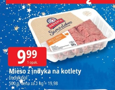 Mięso z indyka na kotlety Indykpol promocja w Leclerc