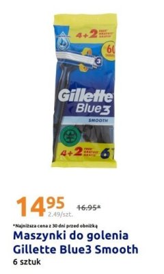 Maszynki do golenia Gillette Blue3 Smooth promocja w Action