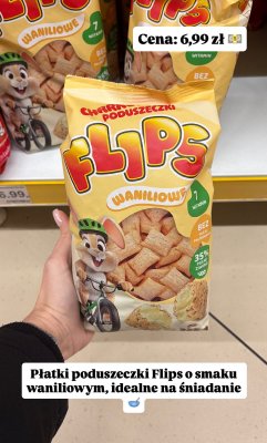 Płatki poduszeczki waniliowe promocja w Dino