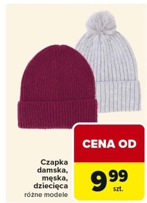 Czapka damska, męska, dziecięca różne modele promocja w Carrefour