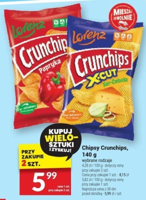 Chipsy Crunchips, 140 g promocja w Twój Market