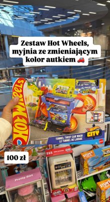 Zestaw z myjnią dla samochodzików Hot Wheels promocja w Pepco