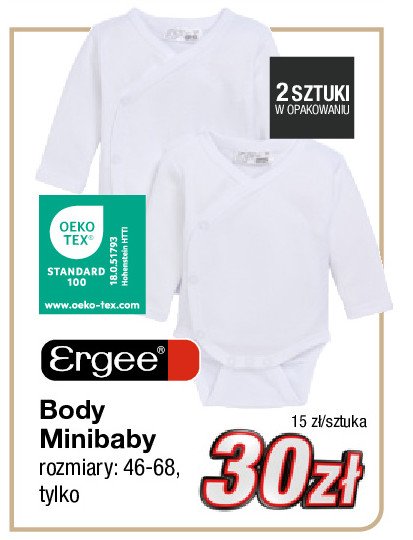 Body minibaby 46-68 Ergee promocja