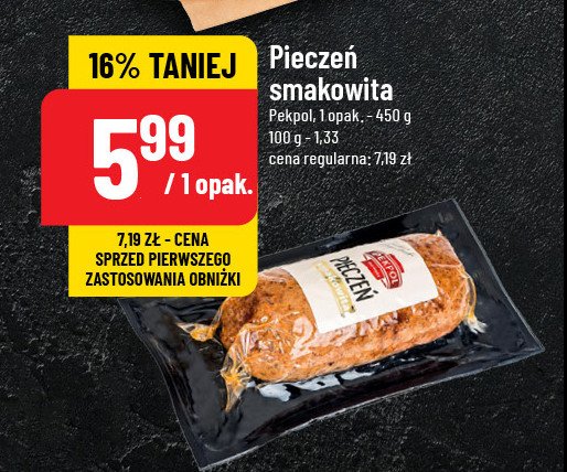 Pieczeń smakowita Pekpol promocja