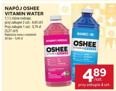 Napój Oshee Vitamin Water promocja w Stokrotka