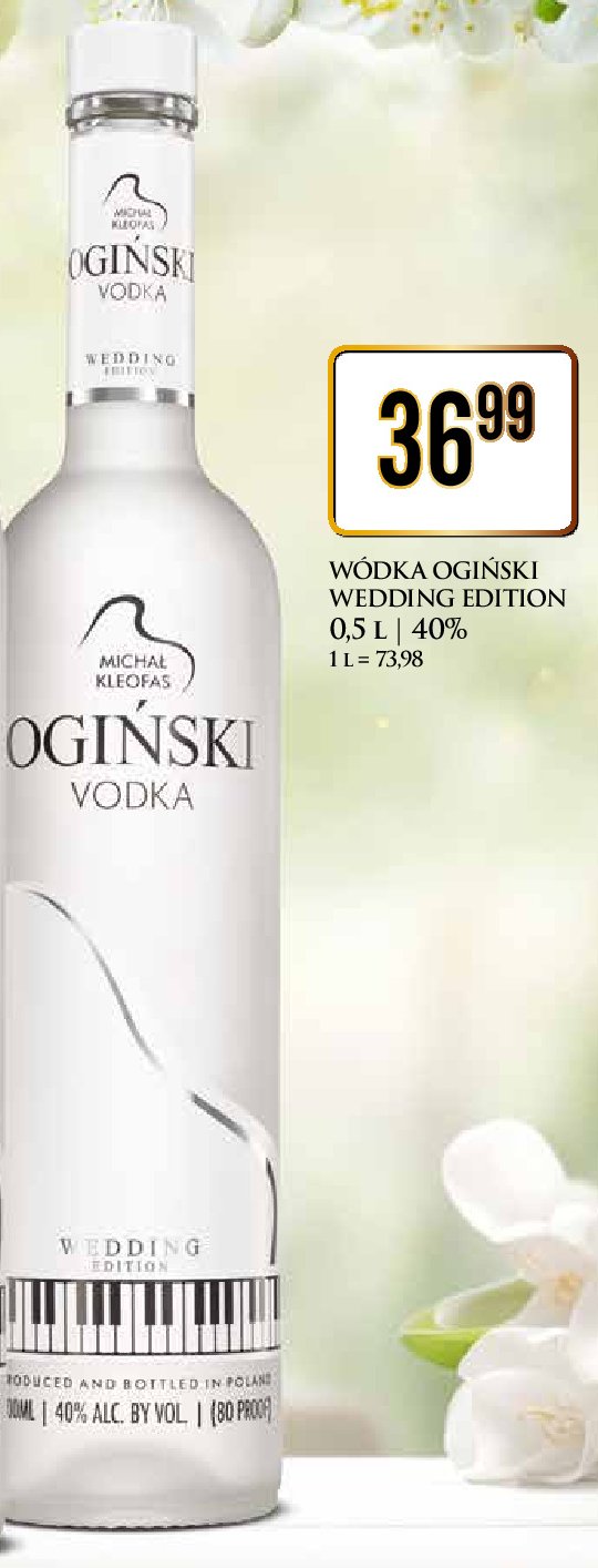 Wódka wedding edition Ogiński vodka promocja