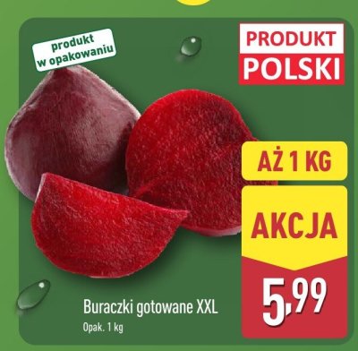 Buraczki gotowane XXL promocja w Aldi