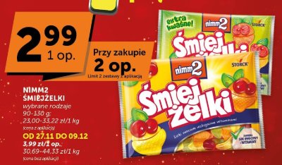 Żelki Nimm2 Śmiejżelki wybrane rodzaje promocja w ABC