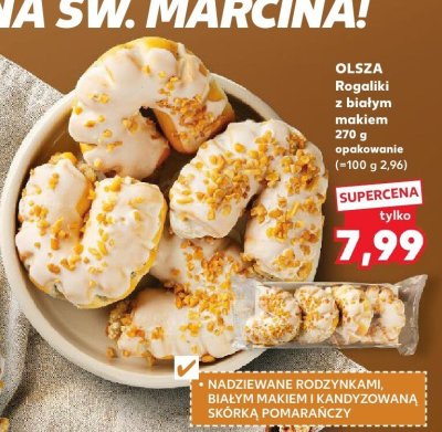 Rogal świętomarciński z białym makiem 270 g OLSZA promocja w Kaufland