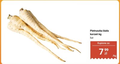 Pietruszka biała korzeń kg luz promocja w Biedronka
