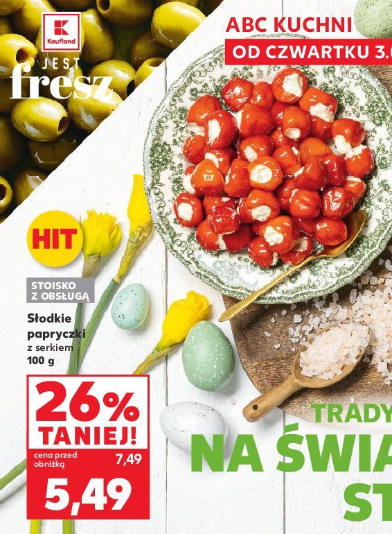 Papryczki s艂odkie z serem promocja