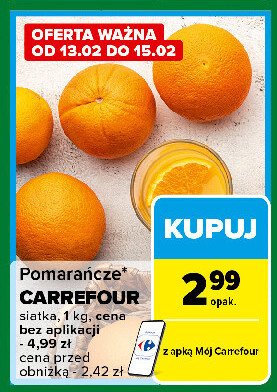 Pomarancze Carrefour promocja