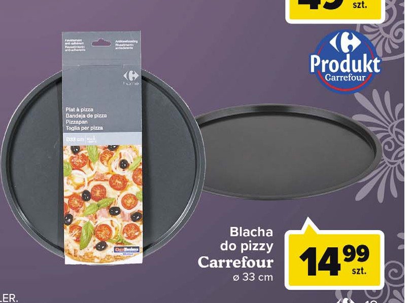 Blacha do pizzy 33 cm Carrefour home promocje
