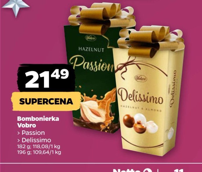 Praliny hazelnut & almond Vobro delissimo promocja