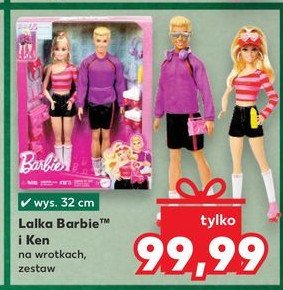 Lalka + ken na wrotkach Barbie promocja w Kaufland