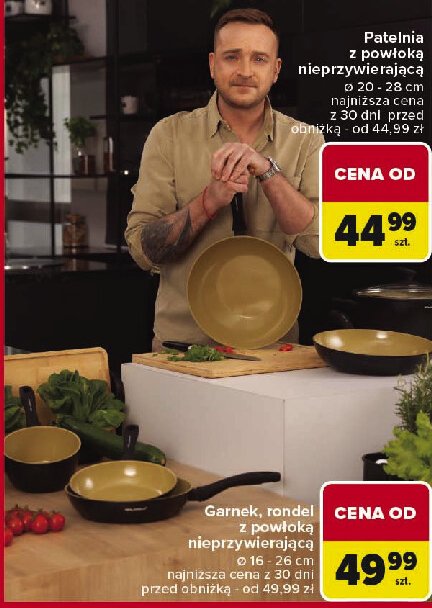 Patelnia z powłoką nieprzywieralną promocja w Carrefour Market