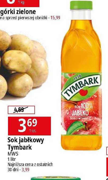 Sok jabłkowy 100% Tymbark 1936 promocja