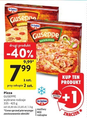 Pizza GUSEPPE promocja w Intermarche