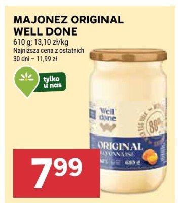 Majonez Original Well Done promocja w Stokrotka