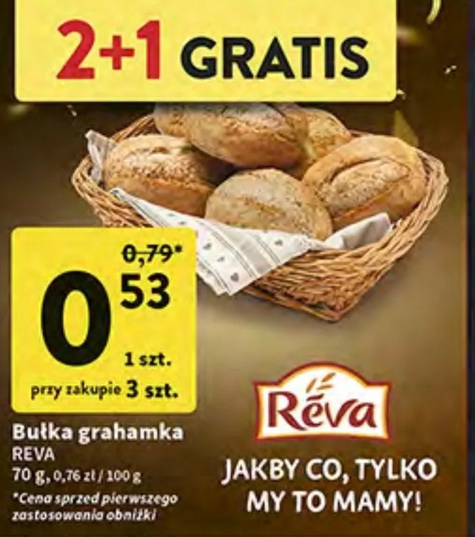 Bułka grahamka Reva promocja