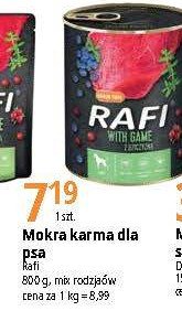 Karma dla psa z dziczyzną borówką i żurawiną Rafi promocja