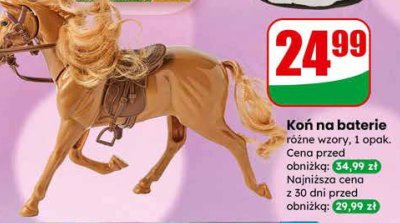 Koń na baterie różne wzory promocja w Dino