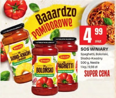 Sos winiary Spaghetti, Boloński, Słodko-Kwaśny promocja w Chorten