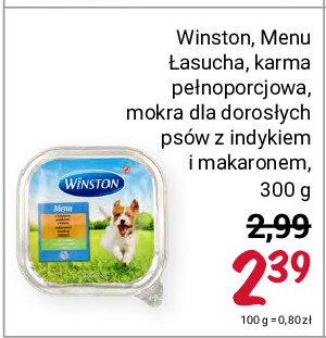 Przysmak dla psów indyk marchew makaron Winston promocja