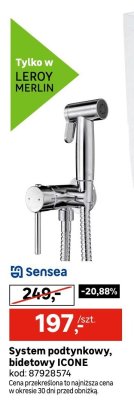 System podtynkowy bidetowy ICONE promocja w Leroy Merlin