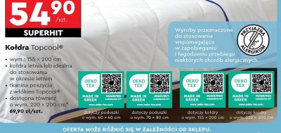 Ko艂dra topcool 220 x 200 cm Smukee promocja