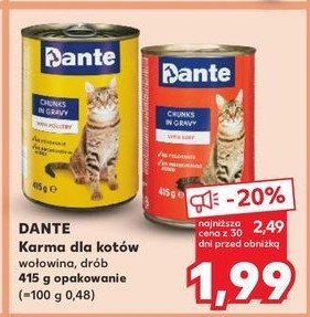 Karma dla kota drób w sosie Dante promocja w Kaufland