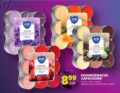 Podgrzewacze zapachowe Aura, 18 szt., różne rodzaje promocja w Stokrotka
