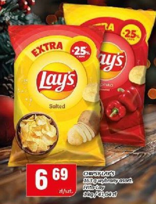 Chipsy LAY'S Salted 165g promocja w Chorten