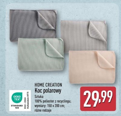 Koc polarowy HOME CREATION promocja w Aldi