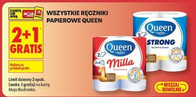 Ręczniki papierowe Queen promocja w Biedronka