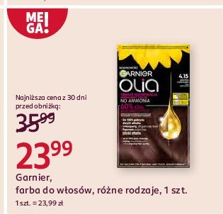 Farba do w艂os贸w mro藕na czekolada 4.15 Garnier olia promocja
