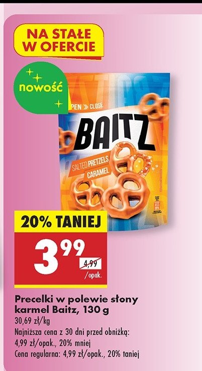 Precelki w polewie słony karmel Baitz promocja w Biedronka