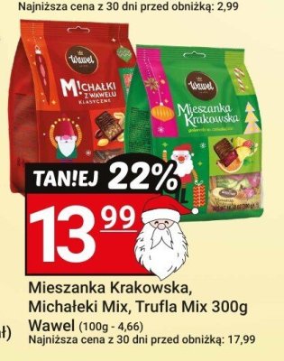Mieszanka Krakowska, Michałki z Hanki, Tiki Mix 300g Wawel promocja w Hitpol