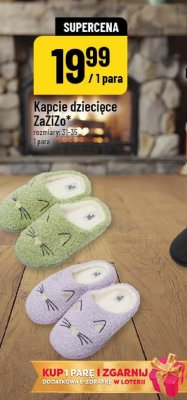 Kapcie dziecięce ZaZiZo promocja w POLOmarket