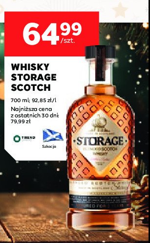 Whisky STORAGE BLENDED promocja w Stokrotka