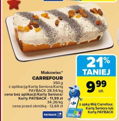 Makowiec 350g promocja w Carrefour Market