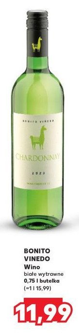 Wino Bonito vinedo chardonnay promocja w Kaufland