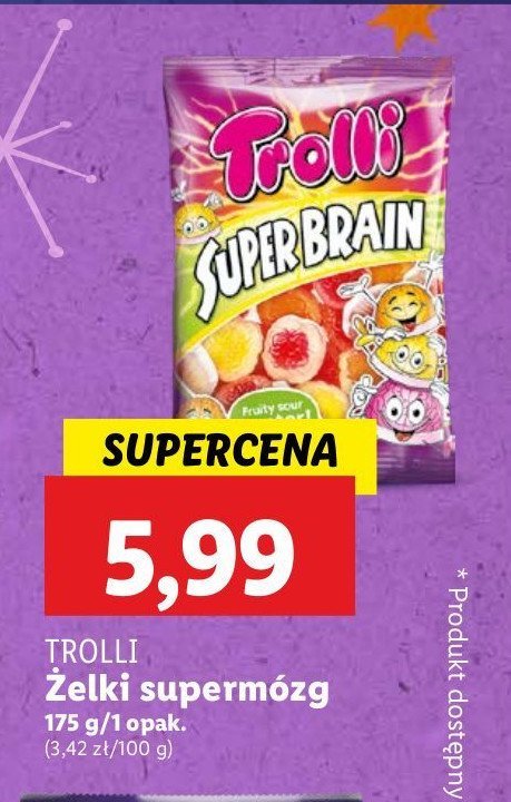 Żelki supermózg Trolli promocja