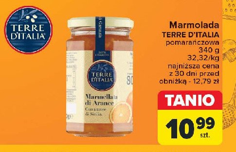 Marmolada pomarańczowa Terre d`italia promocja w Carrefour