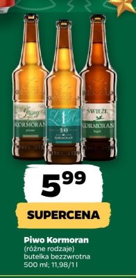 Piwo Kormoran (różne rodzaje) promocja w Netto