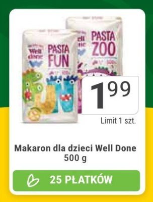 Makaron dla dzieci Well Done promocja w Stokrotka