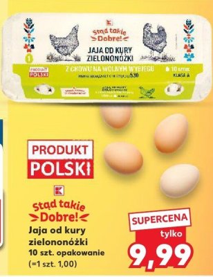 Jaja od kury zielononóżki promocja w Kaufland